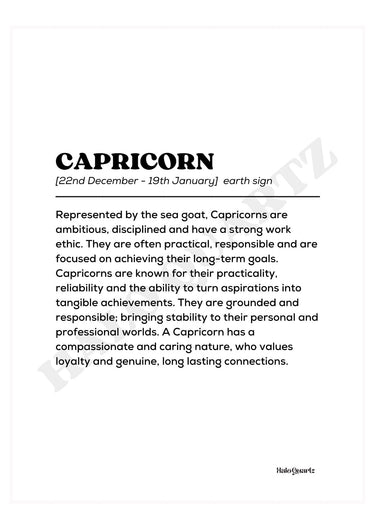 Capricorn Halo Quartz